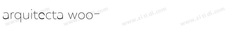 arquitecta woo字体转换